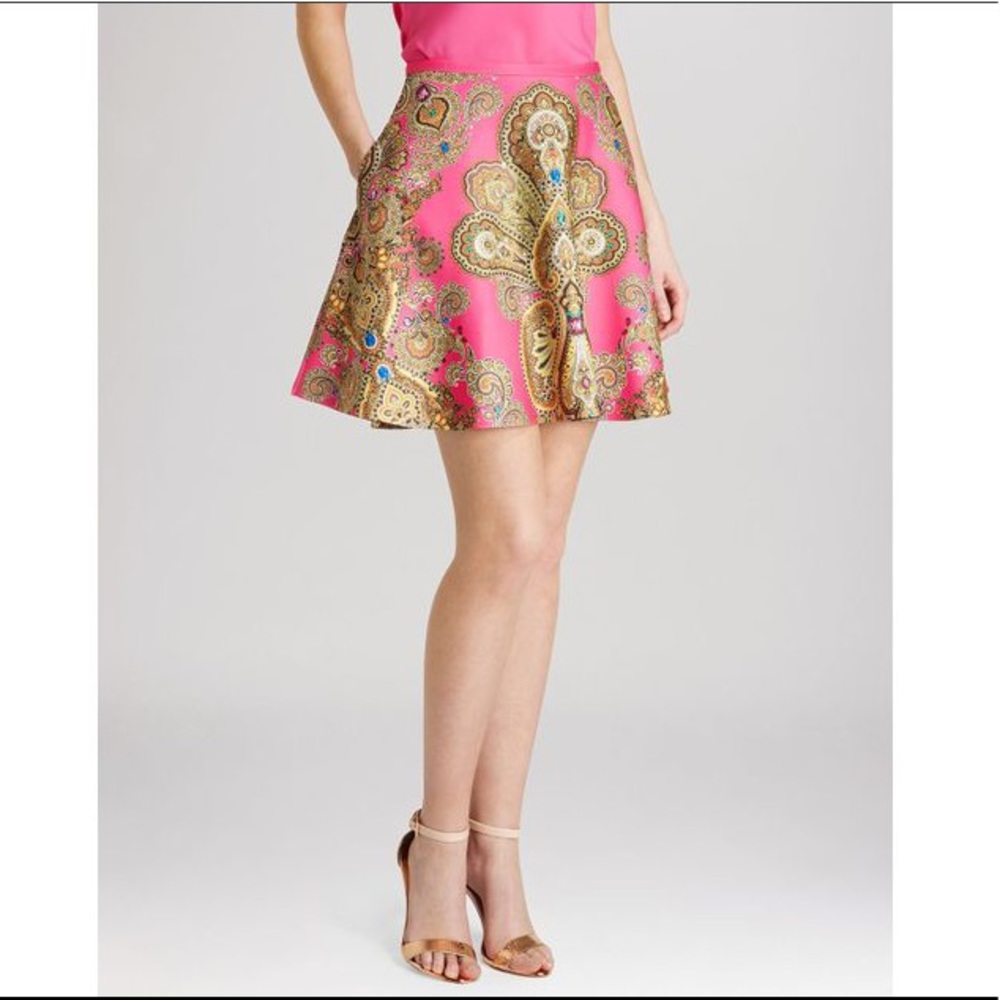 Ted Baker Gapply Jewel Paisley Skirt